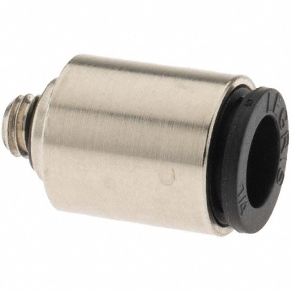 Legris Push-to-Connect Push-to-Connect Fitting: Connector, #10-32 Thread, UNF, 1/4" OD - 3171 56 20