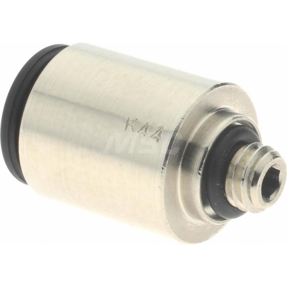 Legris Push-to-Connect Push-to-Connect Fitting: Connector, #10-32 Thread, UNF, 1/4" OD - 3171 56 20