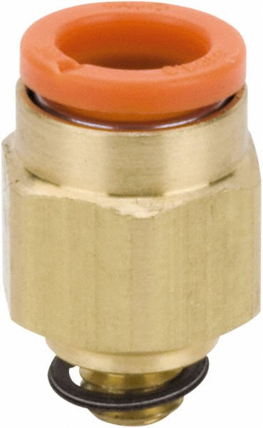 Legris Push-to-Connect Push-to-Connect Fitting: Connector, #10-32 Thread, UNF, 1/4" OD - 3171 56 20