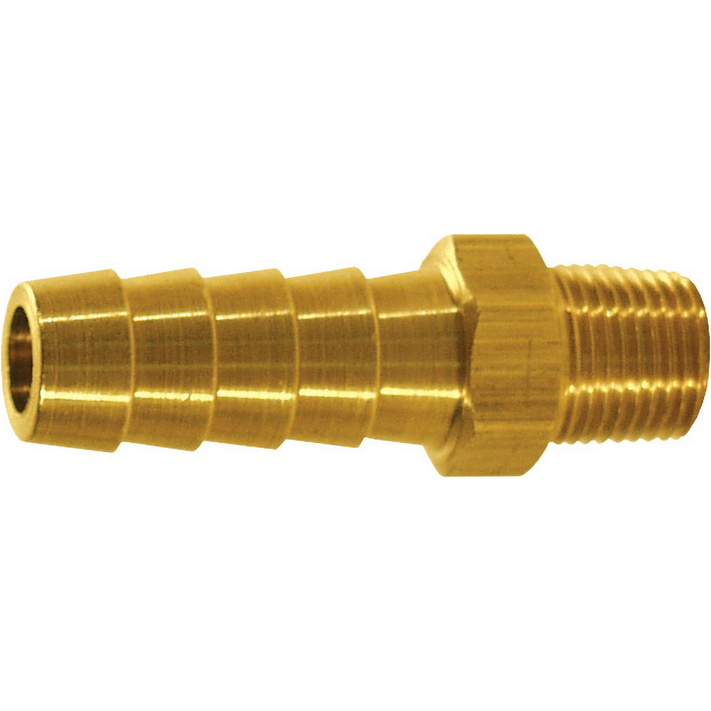 Dixon Valve & Coupling Barbed Hose Fittings: Fitting Type: Male, Hose Barb; Material: Brass; Thread Standard: NPTF; Thread Size: 1/4 - 1020604C