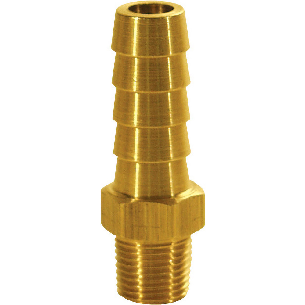 Dixon Valve & Coupling Barbed Hose Fittings: Fitting Type: Male, Hose Barb; Material: Brass; Thread Standard: NPTF; Thread Size: 1/4 - 1020604C