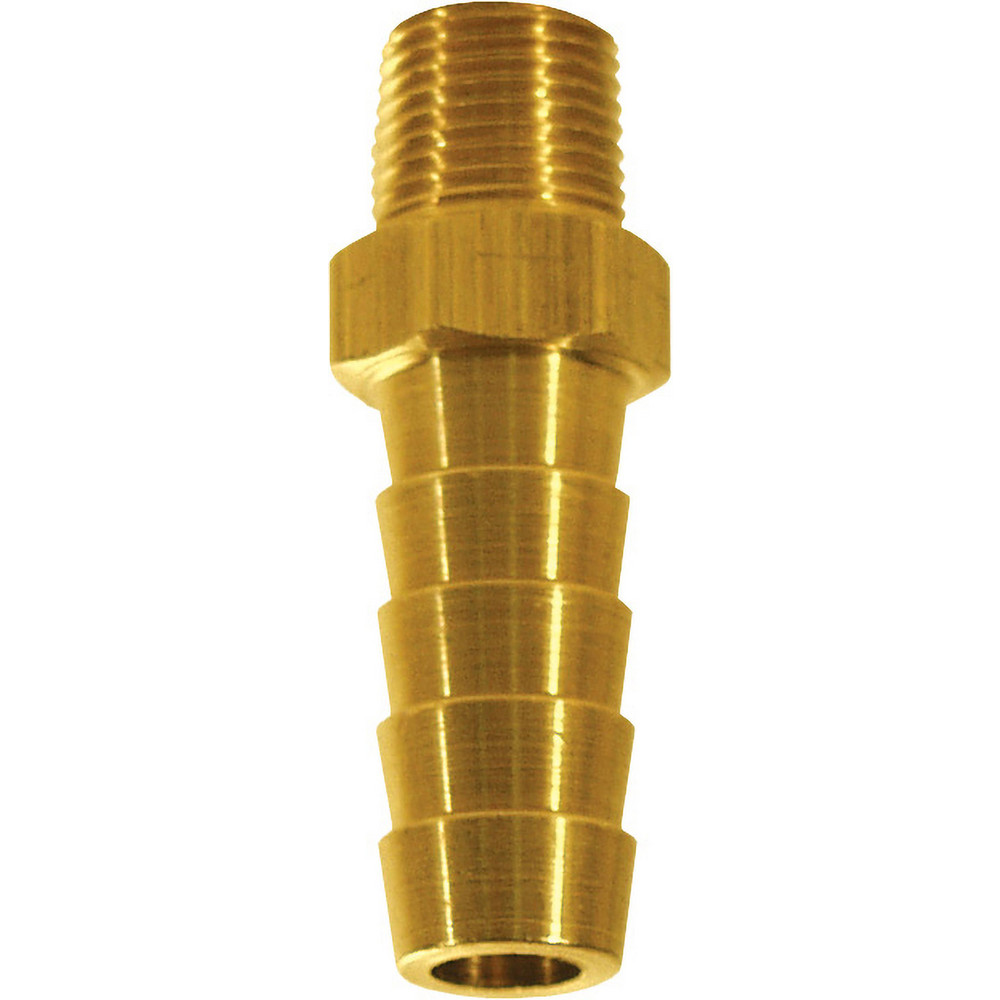 Dixon Valve & Coupling Barbed Hose Fittings: Fitting Type: Male, Hose Barb; Material: Brass; Thread Standard: NPTF; Thread Size: 1/4 - 1020604C