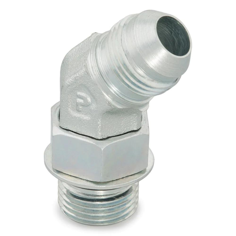 Parker Steel Flared Tube 45 Deg Elbow: 5/8" OD, 37 deg Flared Angle - KP17683