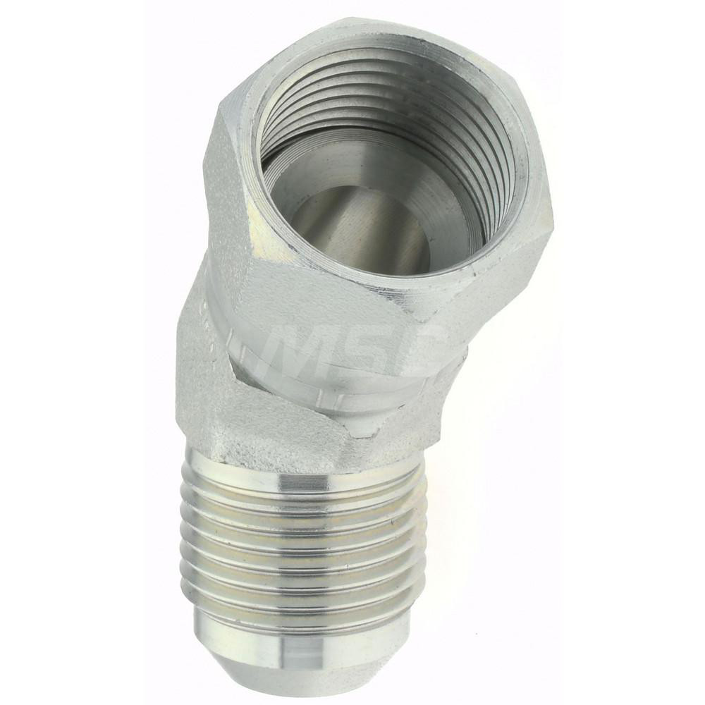 Parker Steel Flared Tube 45 Deg Elbow: 5/8" OD, 37 deg Flared Angle - KP17683