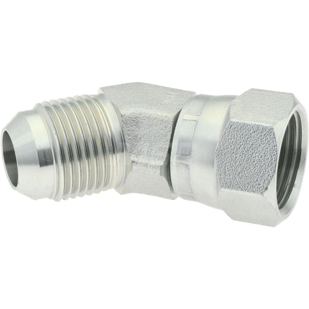 Parker Steel Flared Tube 45 Deg Elbow: 5/8" OD, 37 deg Flared Angle - KP17683