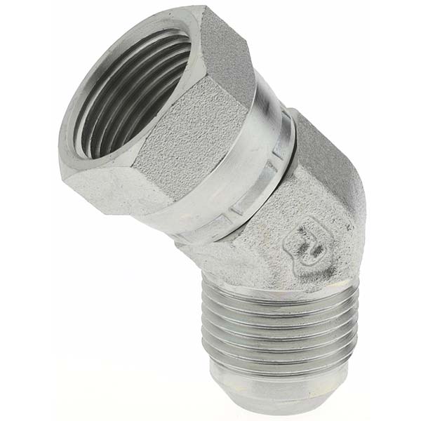 Parker Steel Flared Tube 45 Deg Elbow: 5/8" OD, 37 deg Flared Angle - KP17683