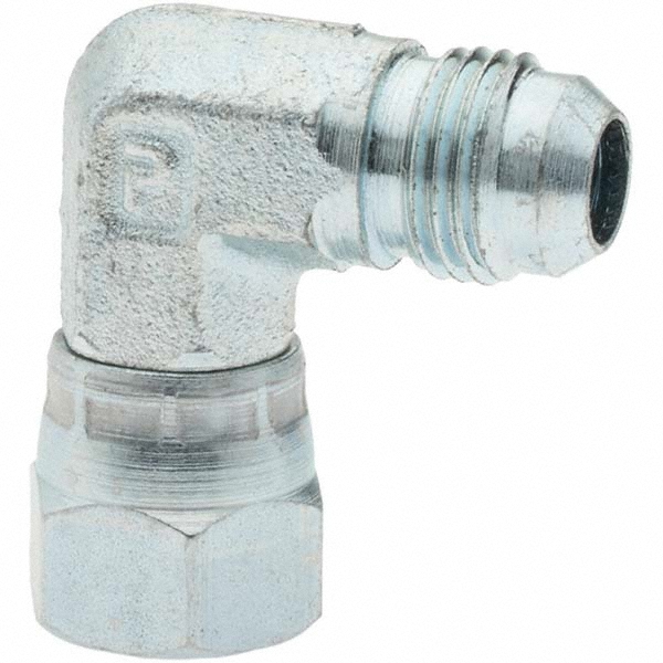 Parker Steel Flared Tube 45 Deg Elbow: 5/8" OD, 37 deg Flared Angle - KP17683