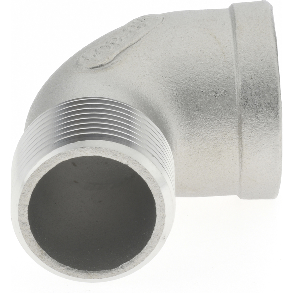 Merit Brass Pipe 90 deg Street Elbow: 1", 304 Stainless Steel - K403-16