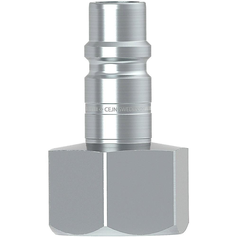 CEJN Pneumatic Hose Coupling: 1/2" Thread, 1/2" Body Dia, Industrial Interchange - 10 550 5405