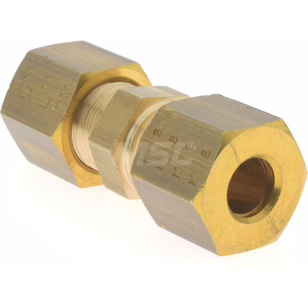 Legris Compression Tube Union: 6 mm Tube OD, Compression x Compression - 0106 06 00
