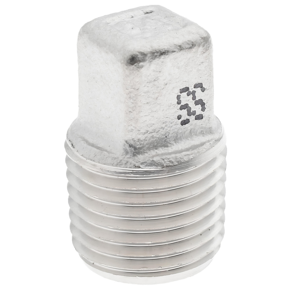 Merit Brass Pipe Hex Plug: 1/8", 316 Stainless Steel - K617H-02
