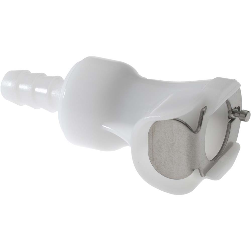 CPC Colder Products 1/4" Nominal Flow, 3/8" ID, Female, Inline Hose Barb-Female Socket - PLC17006