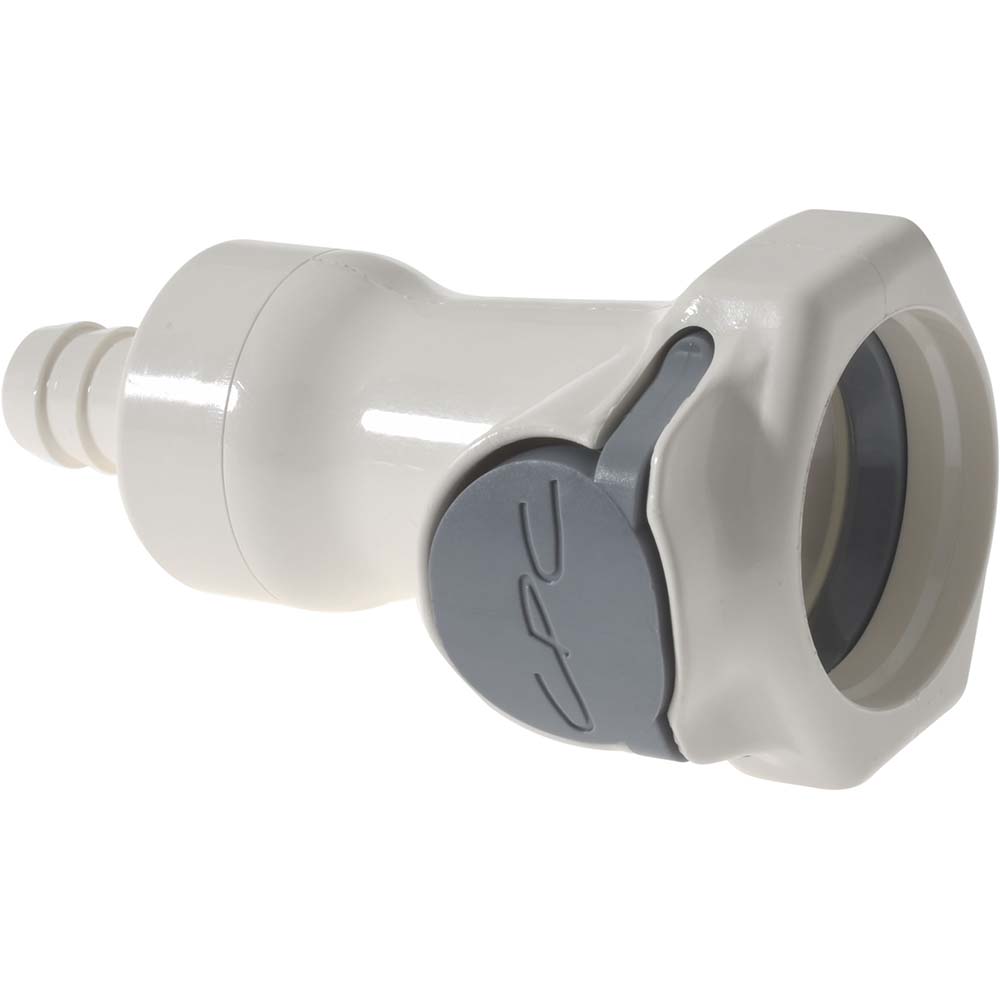 CPC Colder Products 1/4" Nominal Flow, 3/8" ID, Female, Inline Hose Barb-Female Socket - PLC17006