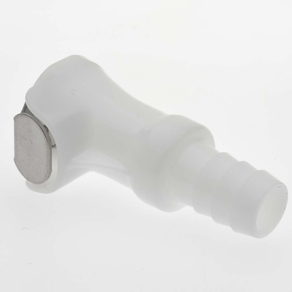 CPC Colder Products 1/4" Nominal Flow, 3/8" ID, Female, Inline Hose Barb-Female Socket - PLC17006