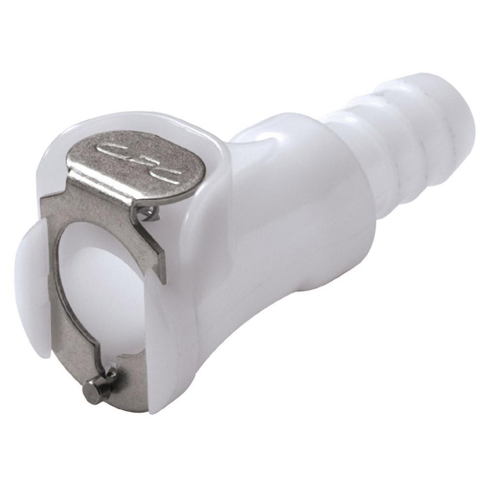 CPC Colder Products 1/4" Nominal Flow, 3/8" ID, Female, Inline Hose Barb-Female Socket - PLC17006
