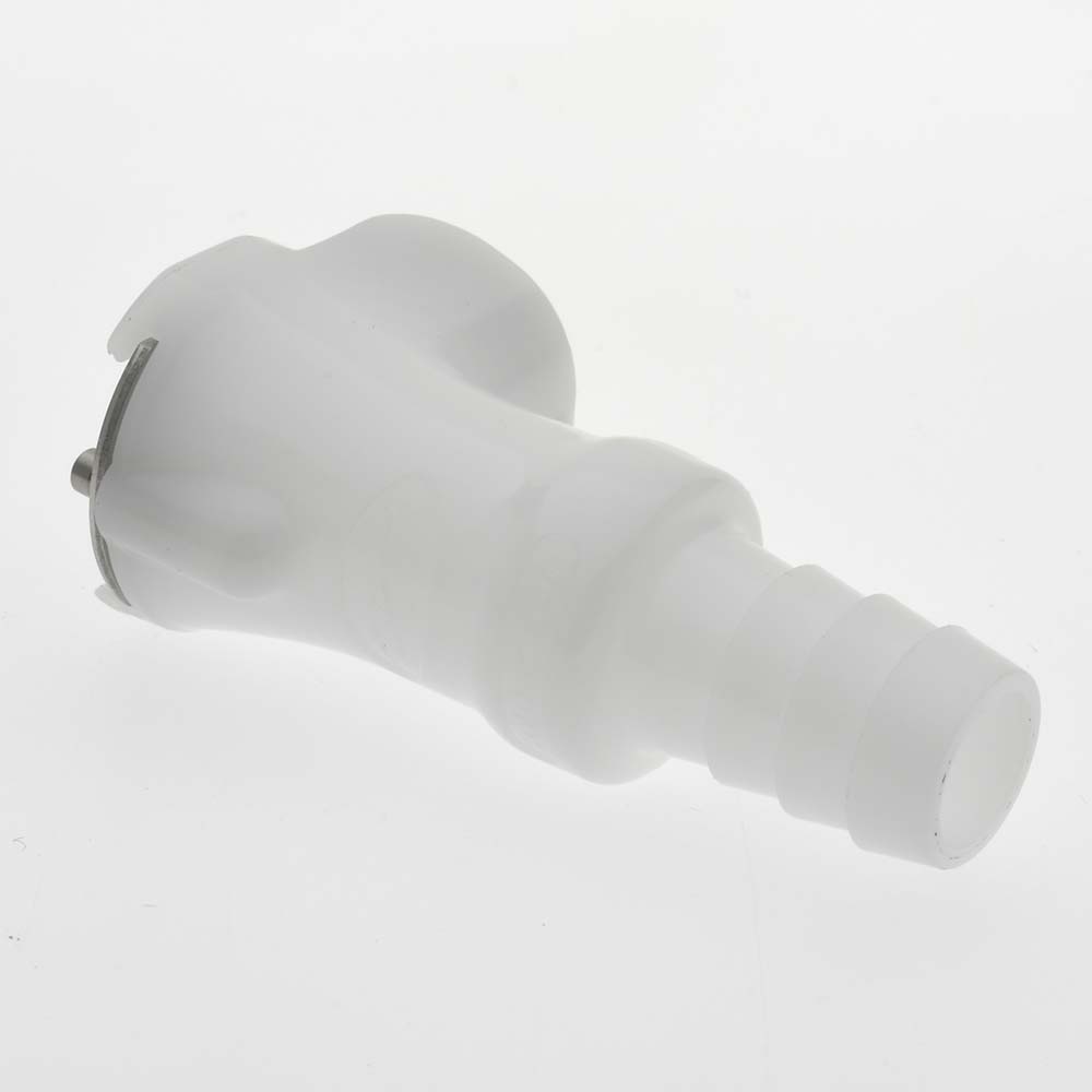 CPC Colder Products 1/4" Nominal Flow, 3/8" ID, Female, Inline Hose Barb-Female Socket - PLC17006