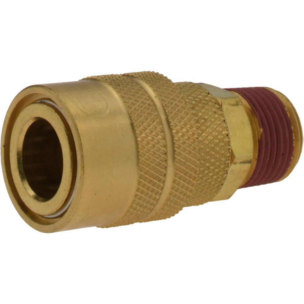 Value Collection Pneumatic Hose Coupling: 3/8" Thread, Industrial Interchange - 2312573711