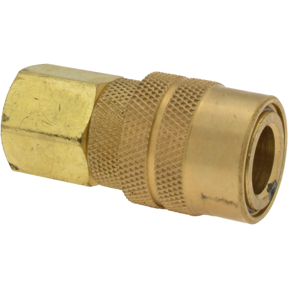Value Collection Pneumatic Hose Coupling: 3/8" Thread, Industrial Interchange - 2312573711