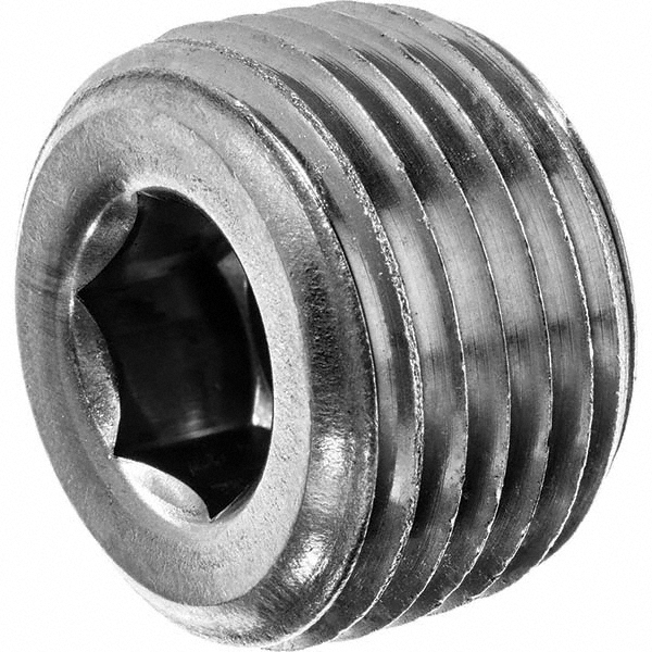 USA Industrials Pipe Hex Socket Plug: 3/4", 304 Stainless Steel - ZUSA-PF-324