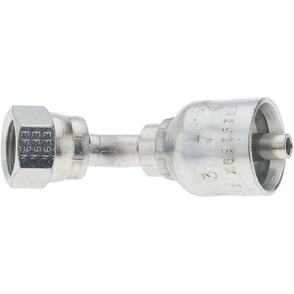 Parker Hydraulic Hose Male Rigid Fitting: 0.25" ID, 4 mm, 9/16-18 - KP81361