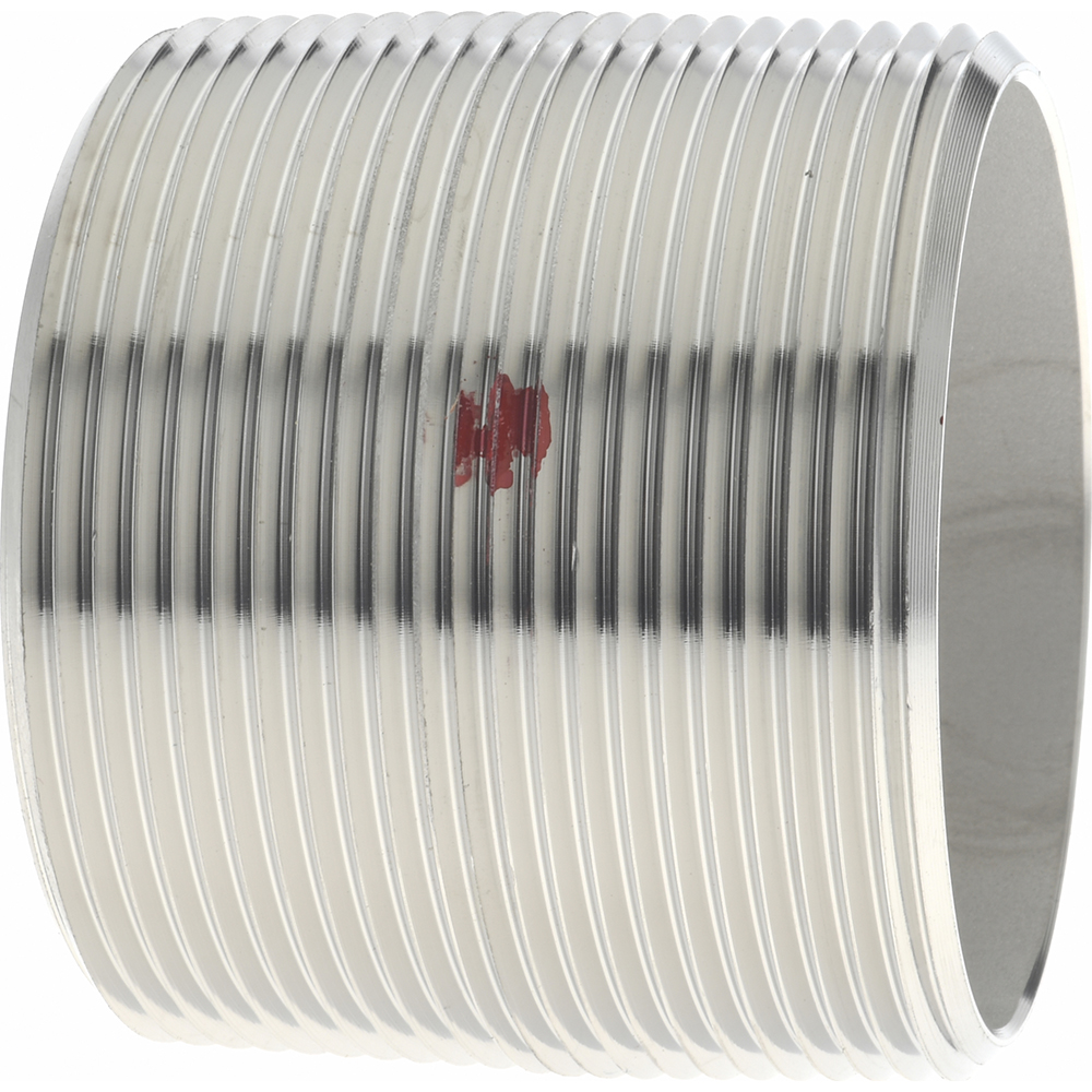 Merit Brass Stainless Steel Pipe Nipple: 2" Pipe, Grade 304 & 304L - 4532-350