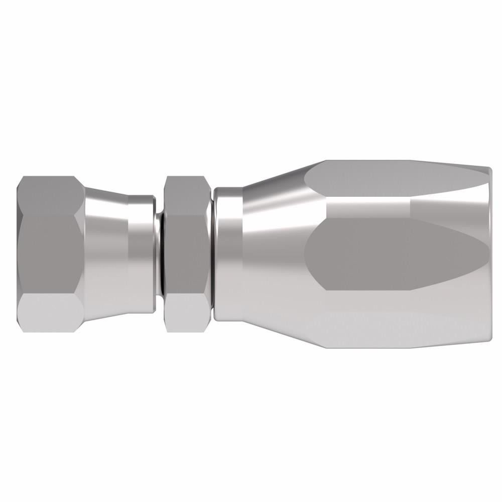 Eaton 7/16-20 JIC, Carbon Steel Reusable Hose Female Swivel Fitting - 24704N-604