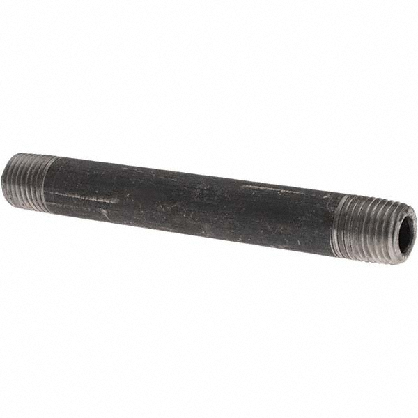 Value Collection Black Pipe Nipple: 1/4" Dia x 1-1/2" Long, Schedule 80 - 14012