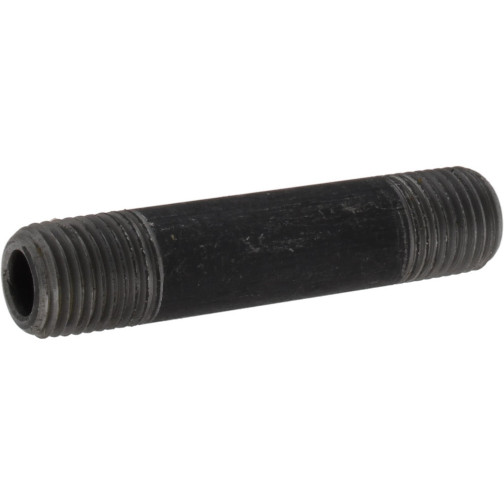 Value Collection Black Pipe Nipple: 1/4" Dia x 1-1/2" Long, Schedule 80 - 14012