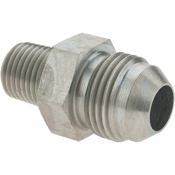 Parker Steel Flared Tube Connector: 3/8" OD, 37 deg Flared Angle - KP17573