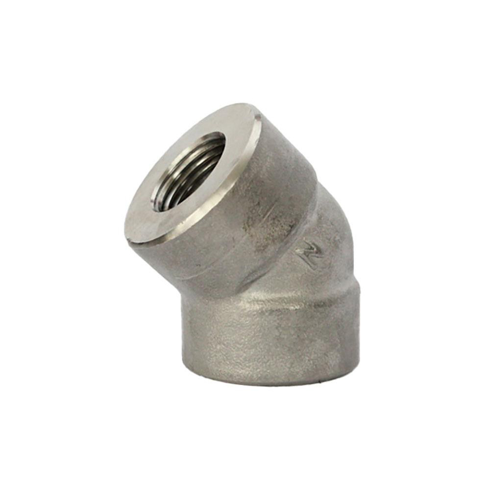 Merit Brass Pipe 45 deg Elbow: 1/8", 316 Stainless Steel - K602-02
