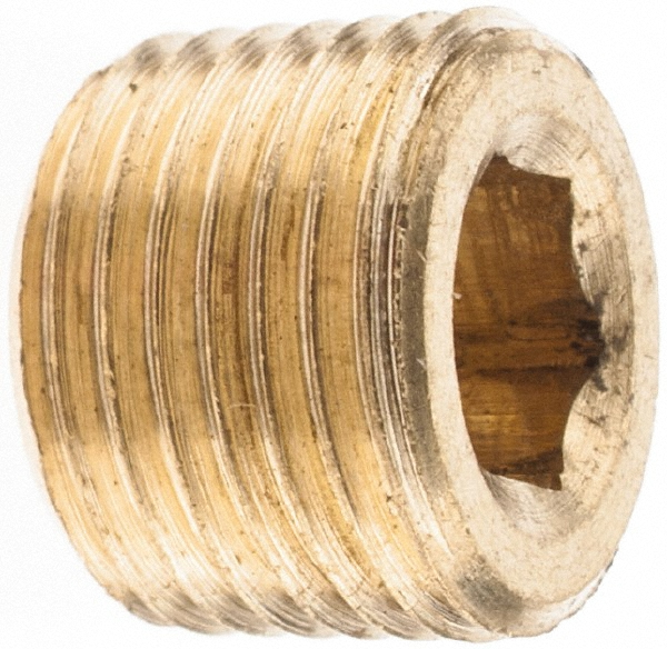 Merit Brass Brass Pipe Tee: 3/4" Fitting, Threaded, FNPT x FNPT x FNPT, Class 125 - X106-12