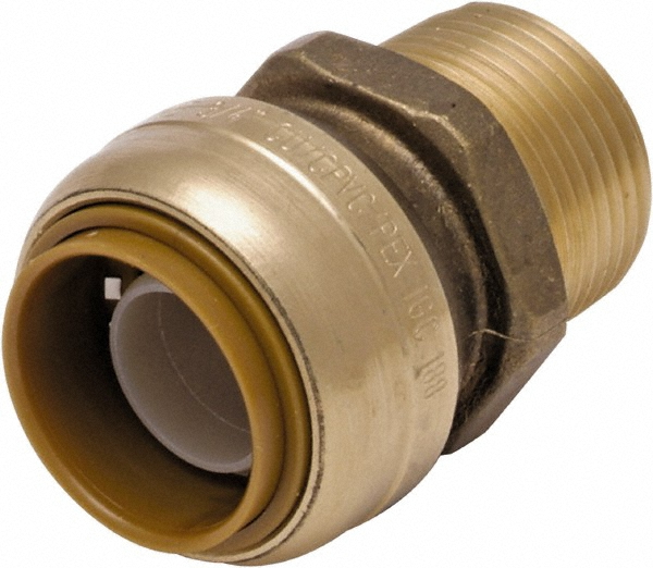 Merit Brass Brass Pipe Tee: 3/4" Fitting, Threaded, FNPT x FNPT x FNPT, Class 125 - X106-12