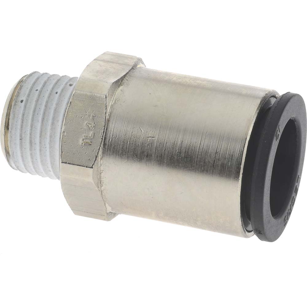 Parker Push-to-Connect Tube x Male BSPT Fitting: Connector, BSPT, 10.00 mm OD - KP23904