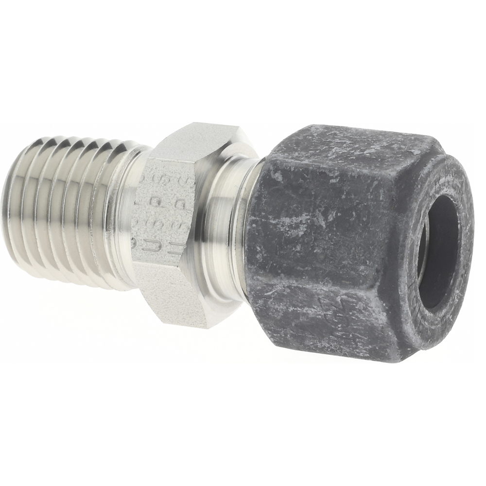Ham-Let Compression Tube Connector: 1/2" Tube OD, Compression x MNPT - 3002013