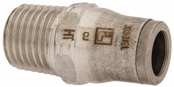 Legris Push-to-Connect Tube x MNPT x Tube x Male Fitting: Connector, NPT, 5/16" OD - 3805 08 14