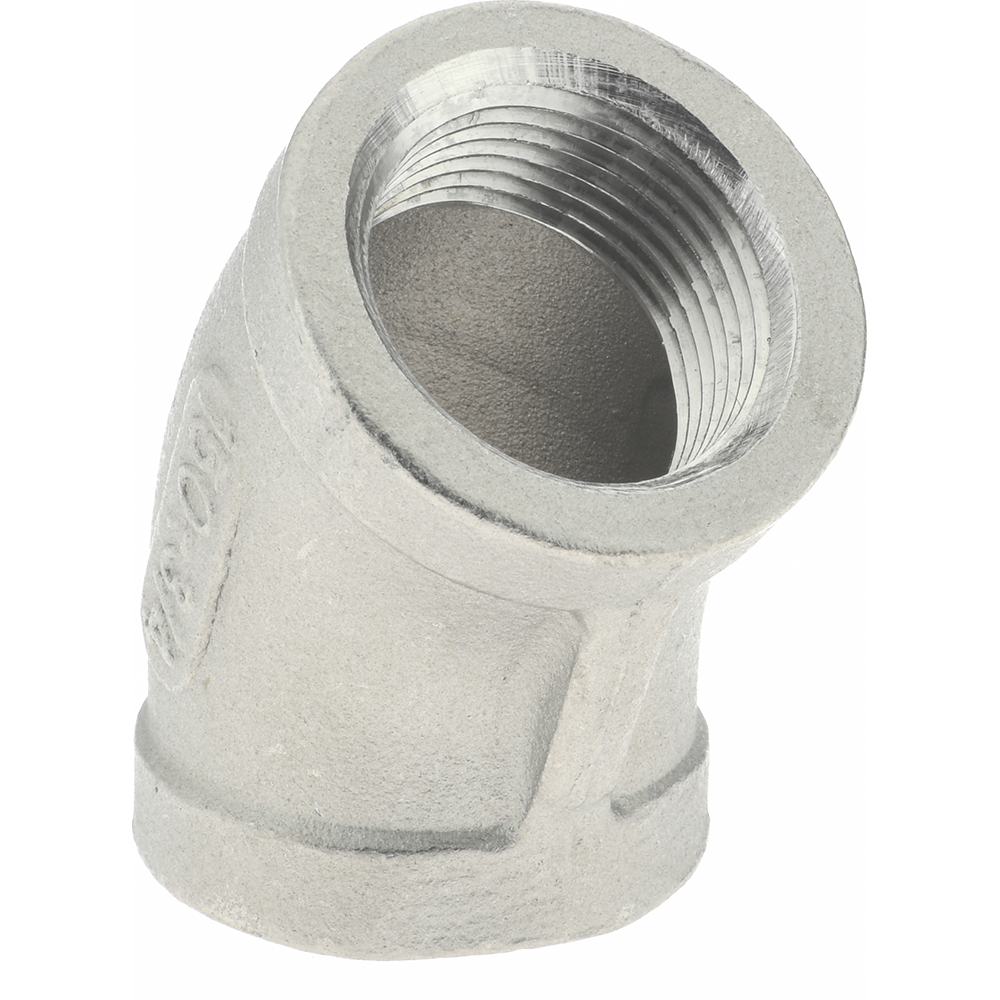 Merit Brass Pipe 45 deg Elbow: 3/4", 316 Stainless Steel - K602-12