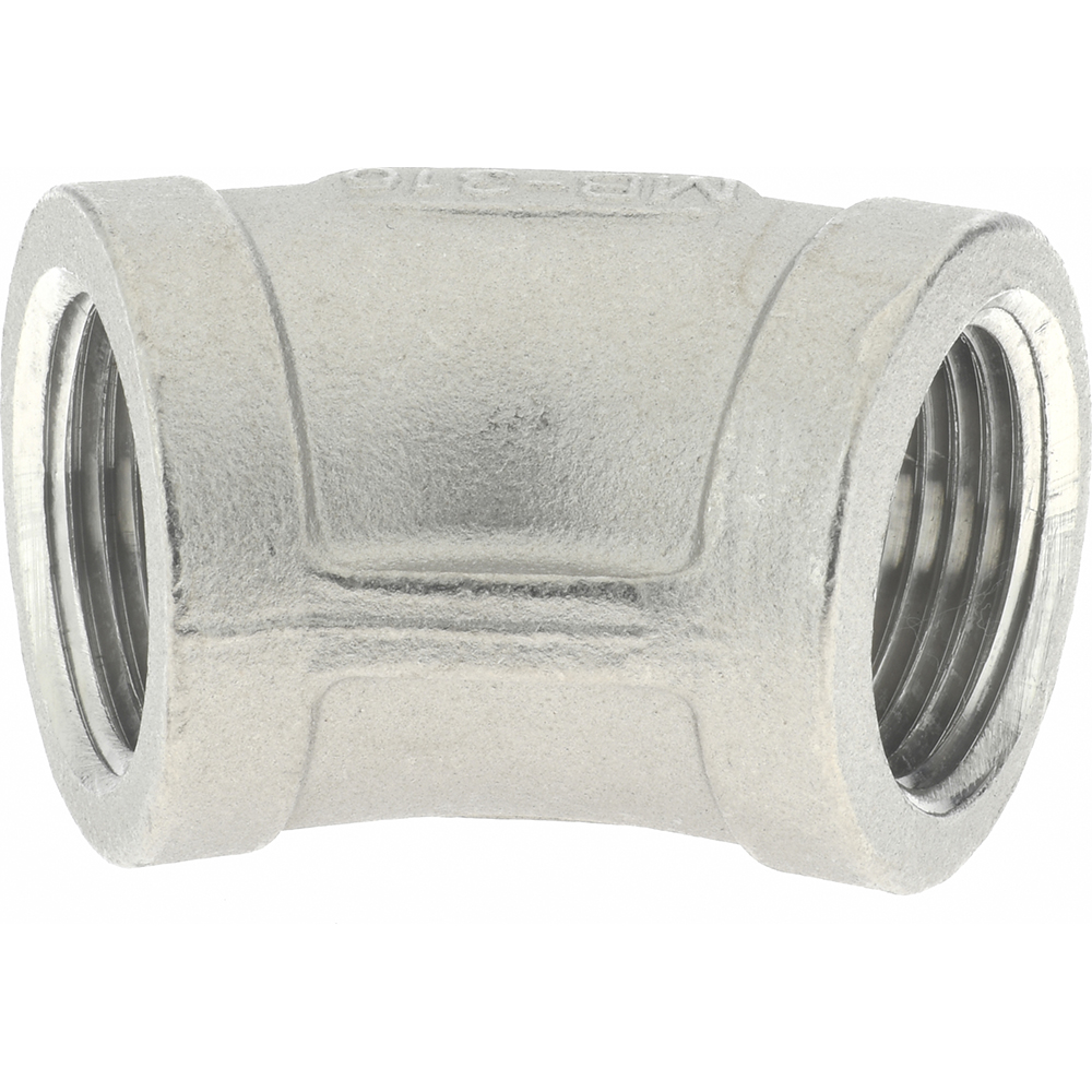 Merit Brass Pipe 45 deg Elbow: 3/4", 316 Stainless Steel - K602-12