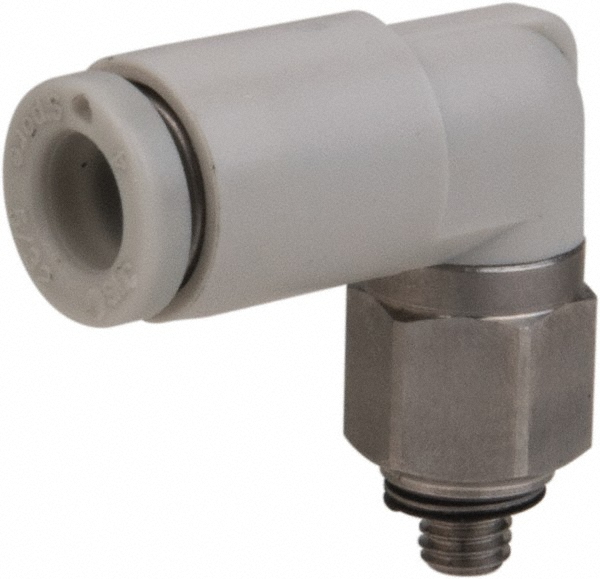 SMC PNEUMATICS Push-to-Connect Push-to-Connect Fitting: Elbow, M3x0.5 Thread, 3.20 mm OD - KQ2L23-M3G