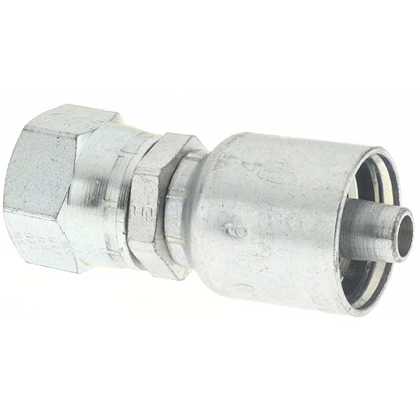 Parker Hydraulic Hose Straight Female JIC 37 ° Swivel Fitting: 0.1875" ID, 4 mm, 7/16-20 - PX-00264