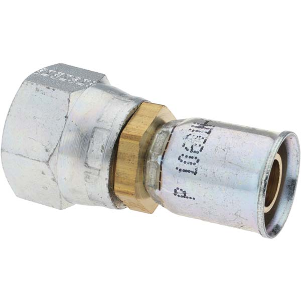 Parker Hydraulic Hose Straight Female JIC 37 ° Swivel Fitting: 0.1875" ID, 4 mm, 7/16-20 - PX-00264