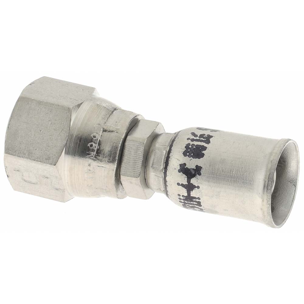 Parker Hydraulic Hose Straight Female JIC 37 ° Swivel Fitting: 0.1875" ID, 4 mm, 7/16-20 - PX-00264