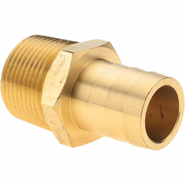 CerroBrass Barbed Hose Fitting: 3/4" x 3/4" ID Hose, Male Connector - 32023
