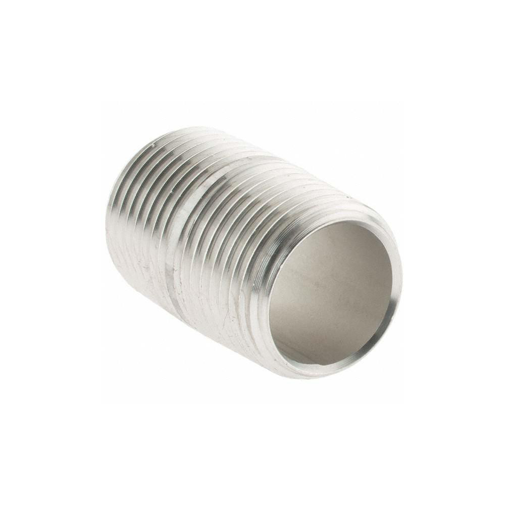 Value Collection Stainless Steel Pipe Nipple: 3/8" Pipe, Grade 316 & 316L - 6BN3/8*1
