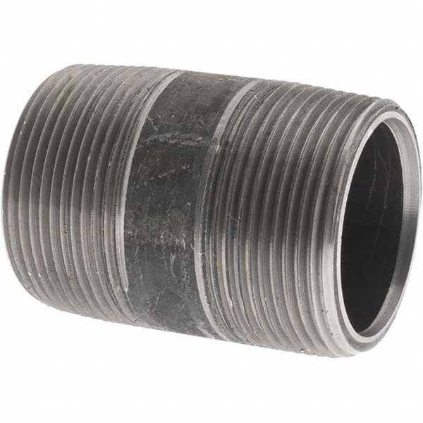 Value Collection Black Pipe Nipple: 1-1/2" Dia x 1-3/4" Long, Schedule 80 - BD-13617