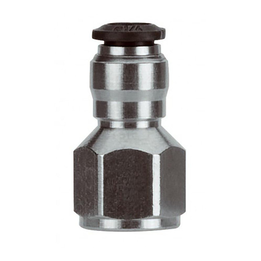 Aignep USA Push-to-Connect Tube x Female x Tube x Female BSPP Fitting: Straight, BSPP, 4.00 mm OD - 50030N-4-1/8