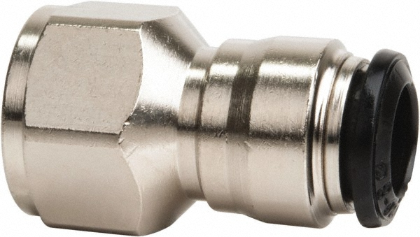 Aignep USA Push-to-Connect Tube x Female x Tube x Female BSPP Fitting: Straight, BSPP, 4.00 mm OD - 50030N-4-1/8