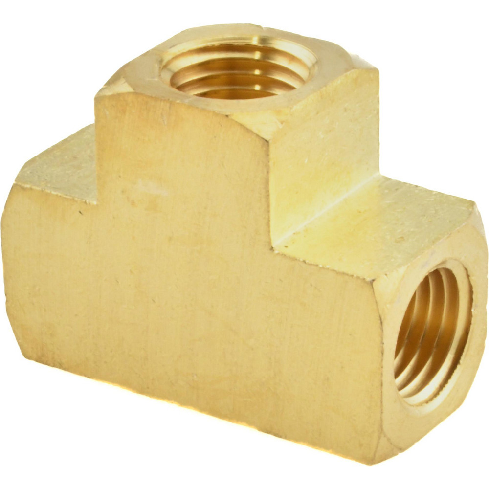 CerroBrass Industrial Pipe Female Tee: 1/4" Female Thread, FNPT - 28025