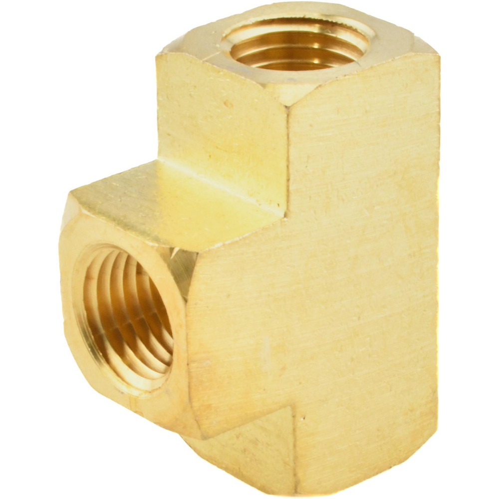 CerroBrass Industrial Pipe Female Tee: 1/4" Female Thread, FNPT - 28025
