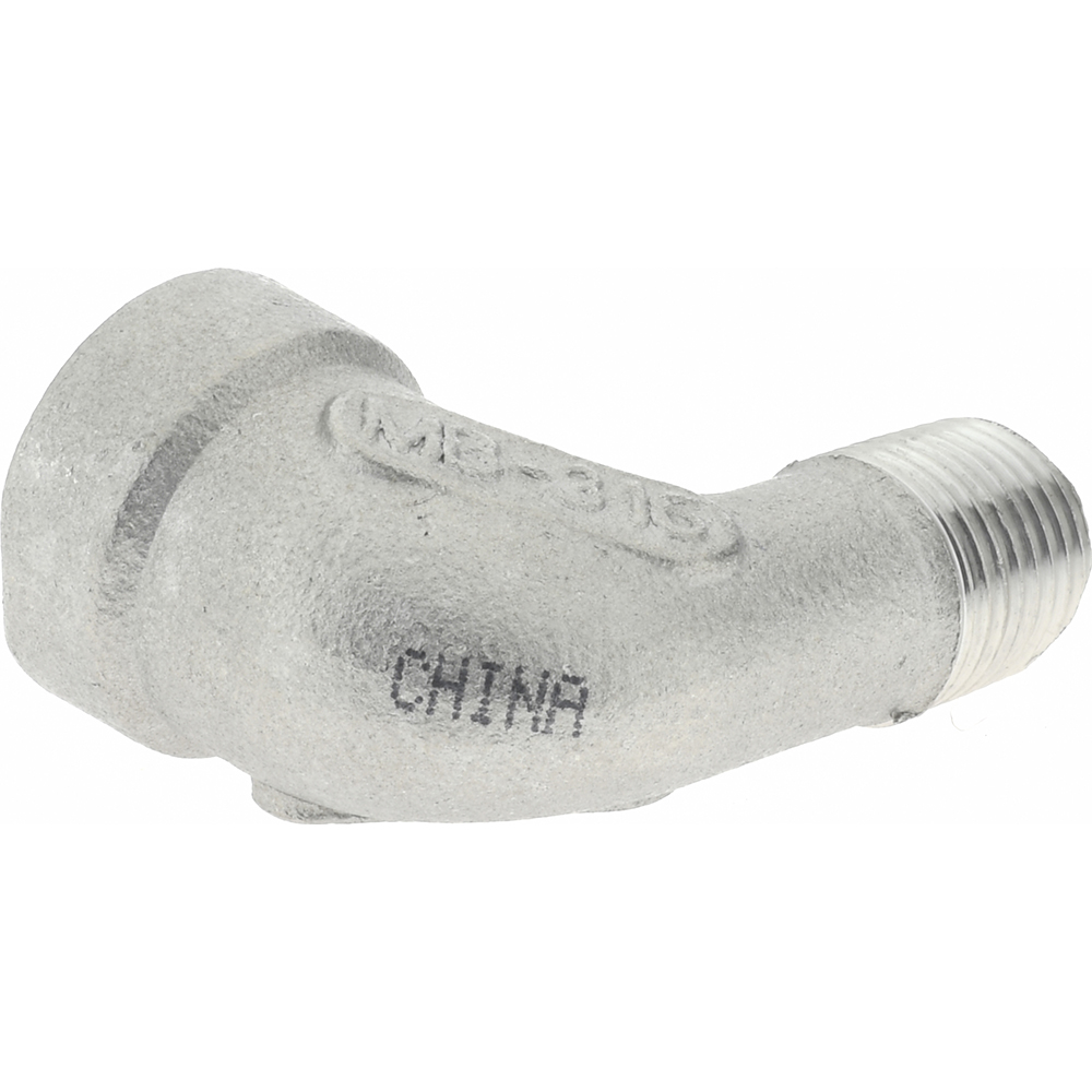 Merit Brass Pipe 90 deg Street Elbow: 1/8", 316 Stainless Steel - K603-02