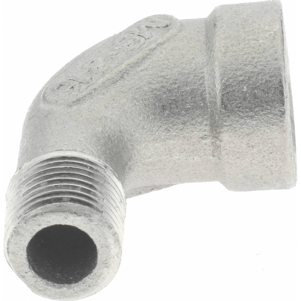 Merit Brass Pipe 90 deg Street Elbow: 1/8", 316 Stainless Steel - K603-02